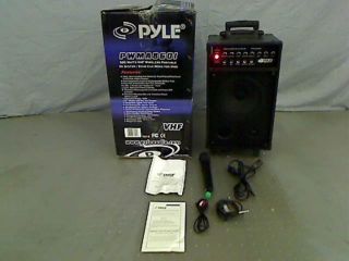 Pyle Pro PWMA860I 500W VHF Wireless Portable PA System
