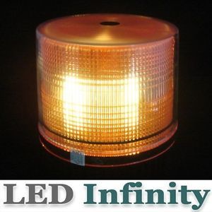 Amber LED Warning Strobe Light Security Recovery Police Emergency Security 76a