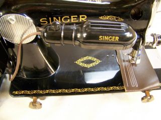 Singer 15 91 Heavy Duty Gear Drive Sewing Machine 1953 Serial Number AL607861