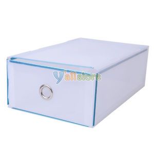 Muti Functional Plastic Transparent Drawer Style Shoes Storage Boxes