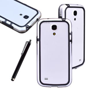 Stylus Bumper TPU Frame Hard Rubber Case Cover for Samsung Galaxy S4 Mini I9190