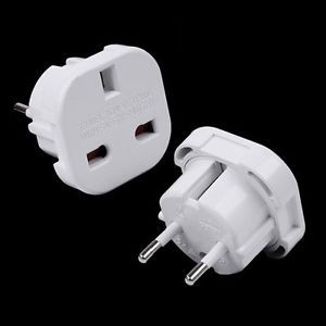 Universal UK to EU AC Power Plug Travel Charger Adapter Socket Outlet Converter