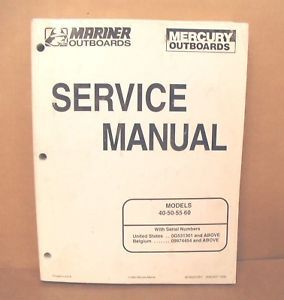 1998 Mercury Mariner 40 60 HP Outboard Service Manual