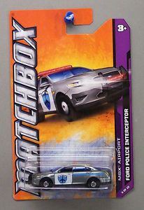 Ford Police Car Matchbox 1 64 Scale Diecast Car Truck