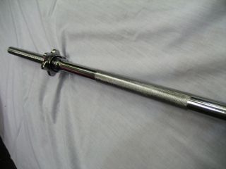 180cm 6 Foot Long Weight Barbell Bar with 2 Collars