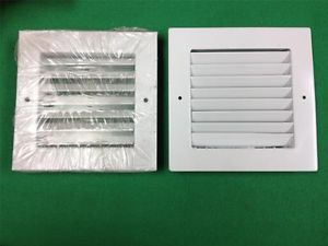 2 White HVAC Supply Outlet Vent Air Diffuser 10 x8 Grille Register Louvered Face