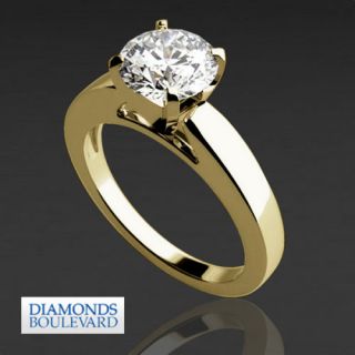 Princess Cut Diamond Engagement Ring Yellow Gold