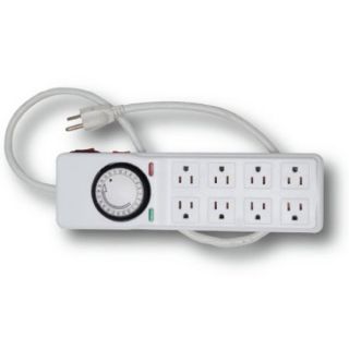 8 Outlet Power Strip with Timer 24hr Programmable Timer Surge Protector 120V