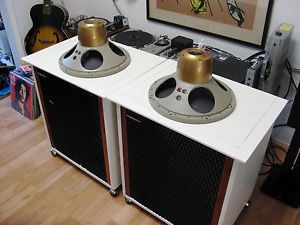 Tannoy Lancaster Cabinets Early 15" Monitor Gold Speakers LSU HF 15 8 Red $1