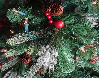 7' Slim Clear Pre Lit Olivia Artificial Christmas Tree