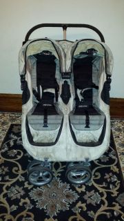 Baby City Mini Silver Black Jogger Double Seat Stroller 745146671751
