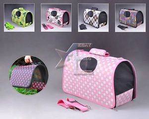 Soft Portable Puppy Dog Cat Tote Crate Carrier House Kennel Pet Cage Travel Bag
