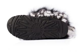 Snow Boots Woman's Real Rabbit Fur Tassels Real Fox Fur Genuine Leather