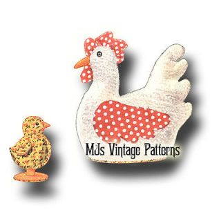 Vintage 1930s Bunny Chicken Chick Duck Stuffed Animal Toy Pattern