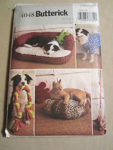 Butterick 4048 Pattern for Pet Dog Cat Beds Toys