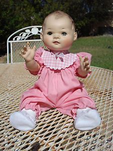1950's American Character Baby Doll Infant Toodles w Loud Squeaker Nice