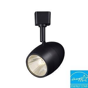 Hampton Bay 1 Light 2 56 in Black LED Dimmable Track Lighting Fixture 938 846