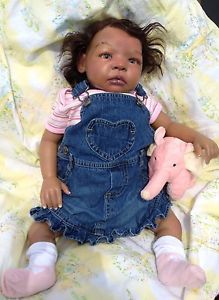 Reborn Ethnic Baby Girl Biracial AA Black African American