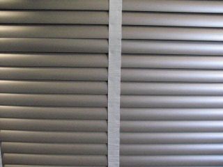 Graber 2" Designer Polymer Slats Window Blinds Gray Saten Gray Faux Wood