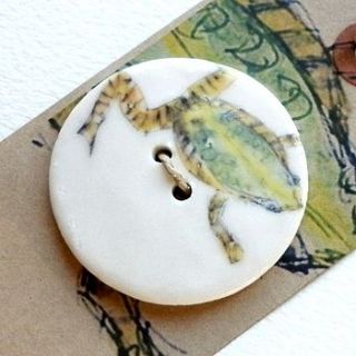 handmade prince charming frog button by hodgepodgearts