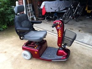 Mobility Scooter Access Point Medical Heavy Duty Candy Apple Red 3 Wheel