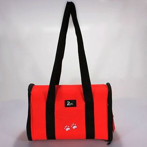 Travel Carrier Pet Dog Cat Puppy Portable Tote Bag Crates Kennel Red New Medium