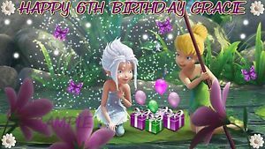 Tinkerbell Periwinkle Birthday Edible Cake Topper Image Decorations