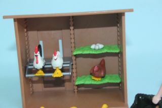 Playmobil Hen House Chicken Coop Birds Eggs Figure Farm Animals Shelter