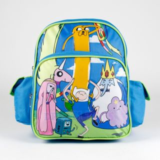 Adventure Time Backpack Lumpy Finn Jake Looking 12" Small Boys Girls Book Bag