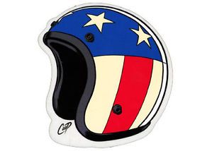 Coop Helmet Hot Rod Sticker Flathead Ford Drag Race Gasser USA Motorcycle