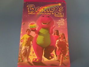 Barney Barney's Great Adventure The Movie VHS 1998 His First Movie Ever