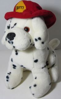 Vintage 1985 Fritz Dalmatian Firehouse Dog Stuffed Plush Animal Toy
