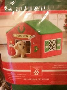 Collapsible Soft Pet Dog House for Christmas for Indoors Like A Covered Dog Bed