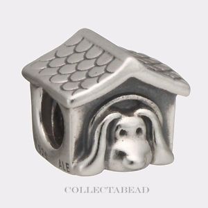 Authentic Pandora Sterling Silver Enamel Dog House Bead