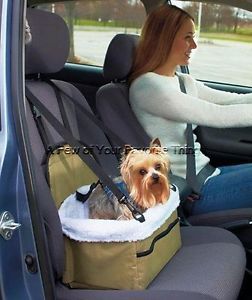 Portable Pet Dog Puppy Cat Booster Car Seat Road Trip Travel Carrier