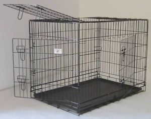 XX Large 55" Folding Dog Crate Cage Kennel 3 Doors