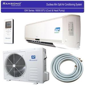 Ramsond 18 000 BTU 1 5 Ton Ductless Mini Split Air Conditioner Heat Pump 220V