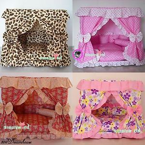 New Gorgeous Handmade Luxury Dog Pet Cat House Dog Pet Cat Bed Bedding Shelter