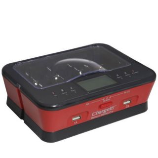 Chargeit All in One Battery Charging Station Pro Red from Brookstone