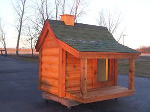 Extra Large Cedar Dog House Log Cabin Dog House