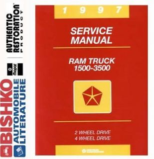 1997 Dodge 1500 3500 RAM Truck Shop Service Repair Manual CD Engine Drivetrain