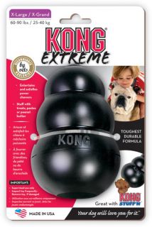 Kong Extreme Rubber Chew Treat for Aggressive Chewers World's Best Dog Toy