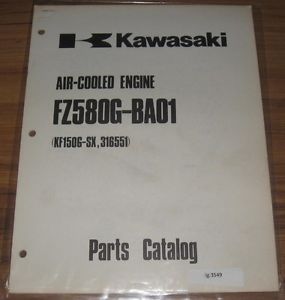 Kawasaki FZ580G BA01 KF150G SX 316551 Air Cooled Engine Parts Catalog Manual