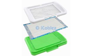Puppy Potty Trainer Dog Indoor Training Grass Patch Pad Toilet Mat Tray System