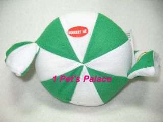 Merry Mints Green Christmas Plush Dog Toy Toys Puppy