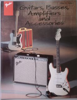 1996 Original Fender Guitars Basses Amplifiers Accessories Catalog 39 Pages