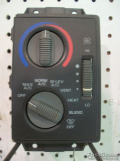 Interior Dash Heater Control Panel S10 Sonoma Pickup Blazer Jimmy Bravada Hombre