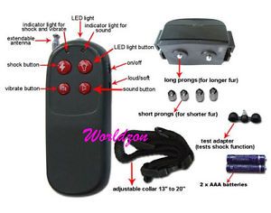 4in1 Remote Dog Training Collar Electric Shock Vibrate
