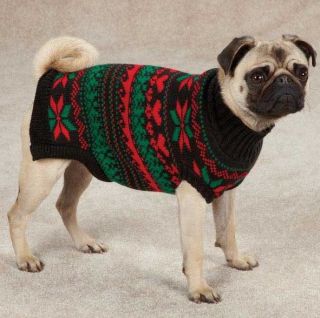 Zack Zoey Classic Holiday Dog Knit Sweater XXS XL Sweaters Top Christmas Xmas