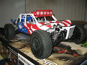 Axial Exo Terra Buggy Custom Paint Job Red White and Blue Pro Line Shocks